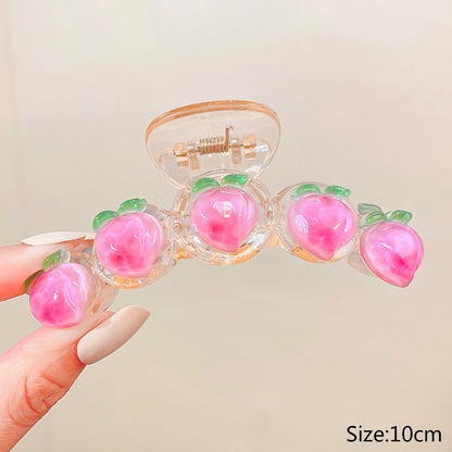 Women's Transparent Cute Sweet Cream Gum Hair Clip