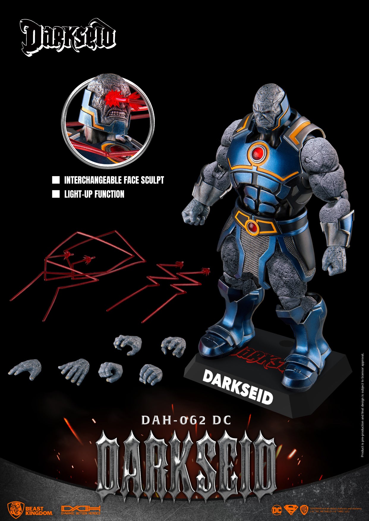 WARNER BROS DC Comics Darkside (Dynamic 8ction Hero) DAH-062