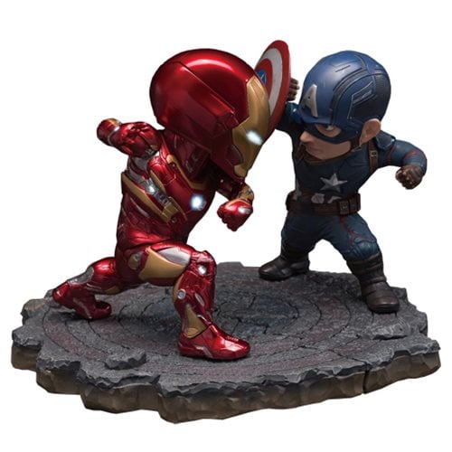 Captain America: Civil War Captain America vs. Iron Man MK46 Statue  EA-025 BEAST KINGDOM