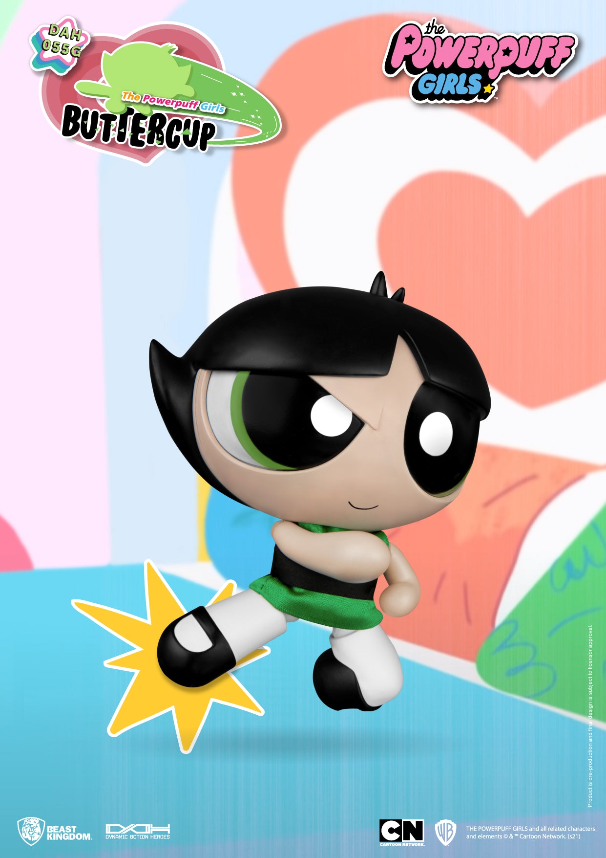 WARNER BROS The Powerpuff girl Buttercup (Dynamic 8ction Hero) DAH-055G