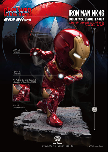 Captain America: Civil War Iron Man MK46 Statue EA-024 BEAST KINGDOM