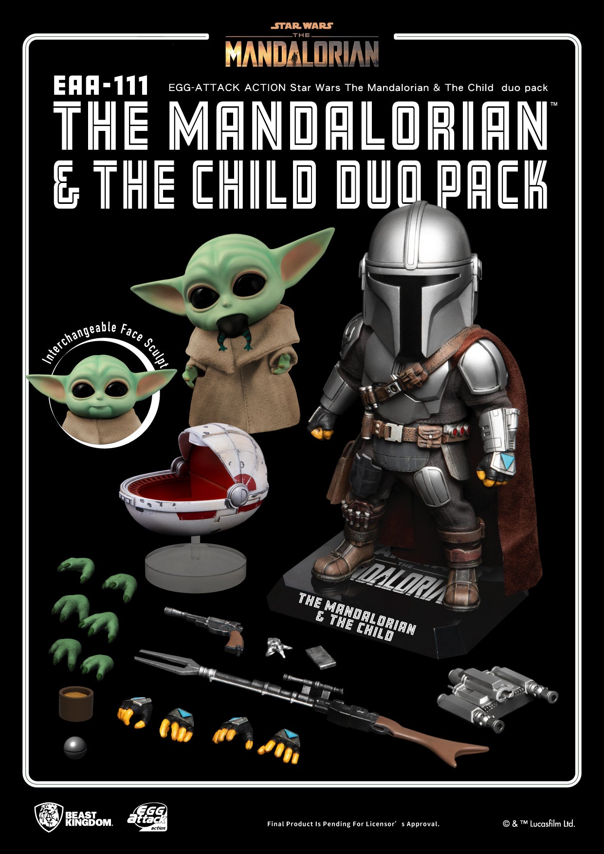 The Mandalorian & The Child duo pack  EAA-111 BEAST KINGDOM