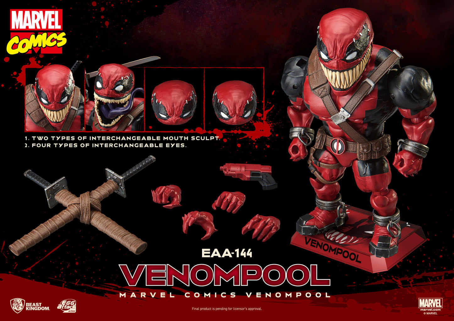 Marvel Comics Venompool (Egg Attack Action) EAA-144