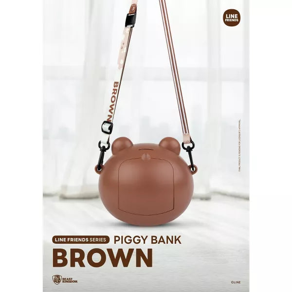 LINE FRIENDS Series Piggy Bank Brown (Piggy Bank) VPB-015