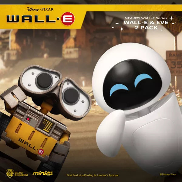 WALL-E 系列 WALL-E &amp; EVE 2 件套 (迷你蛋攻击) MEA-029