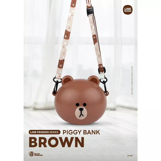 LINE FRIENDS Series Piggy Bank Brown (Piggy Bank) VPB-015