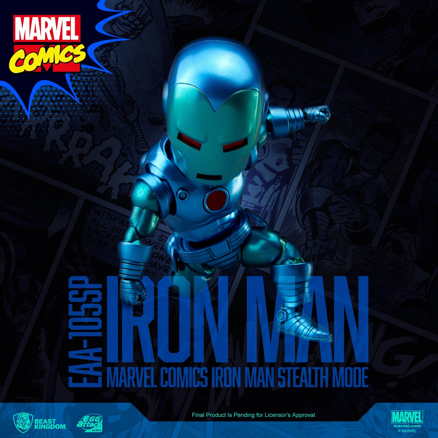 Marvel Comics Iron Man STEALTH MODE (Egg Attack Action) EAA-105SP
