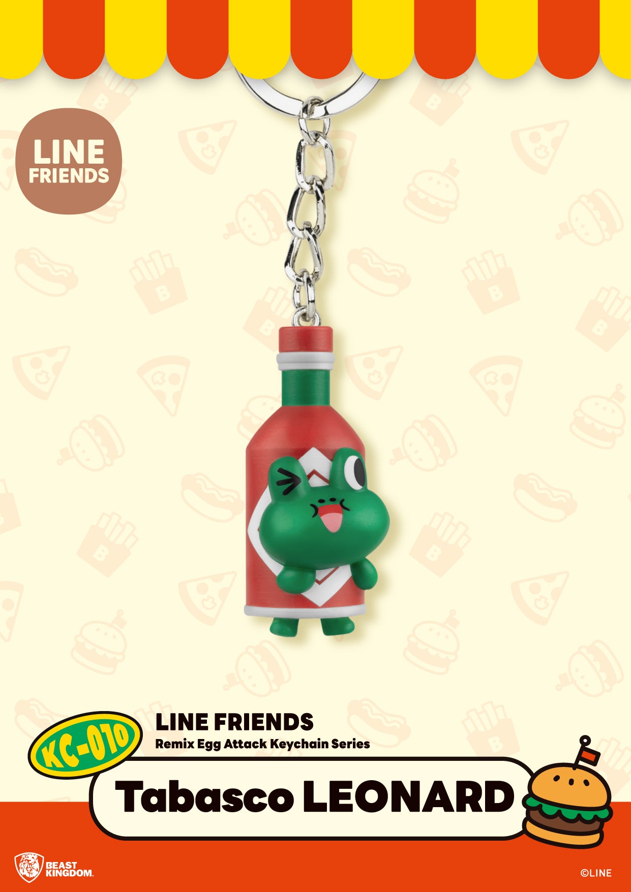 LINE FRIENDS Remix Egg Attack Keychain Series Blind Box set (Keychain) KC-010