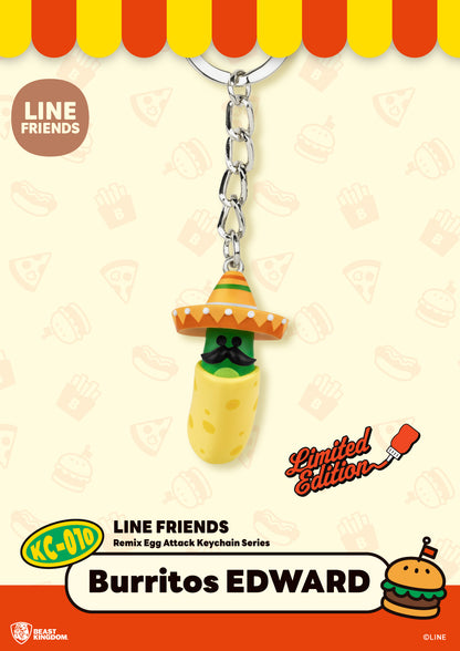 LINE FRIENDS Remix Egg Attack Keychain Series Blind Box set (Keychain) KC-010