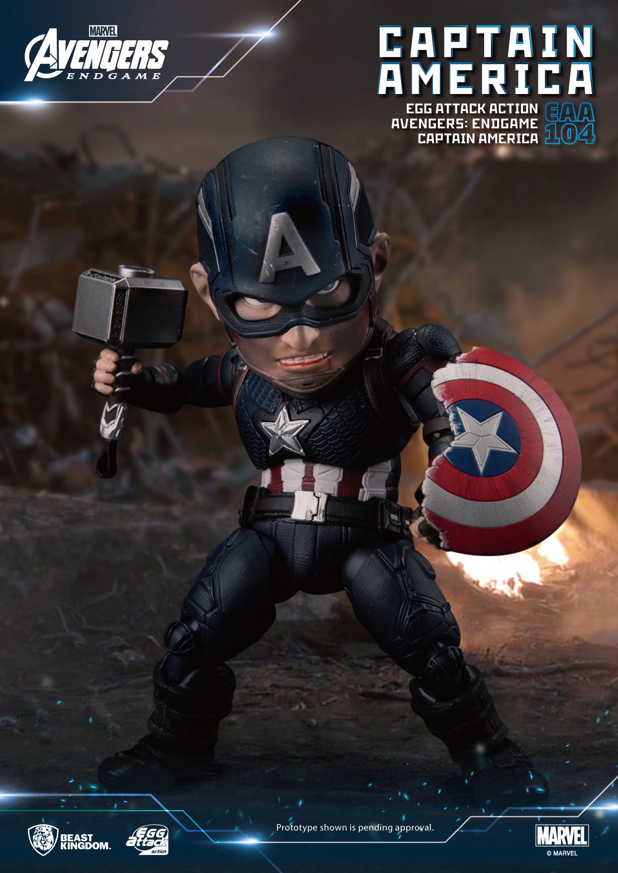 Avengers: Endgame Captain America EAA-104 BEAST KINGDOM