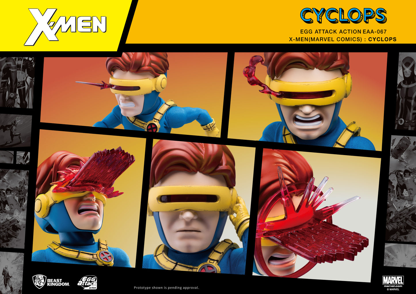 MARVEL X-MEN Cyclops (Egg Attack Action) EAA-067